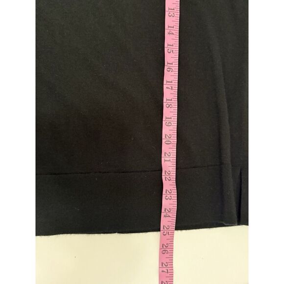 Banana Republic Merino Wool Sweater Top Crew Neck Black Lightweight Womens Small - Picture 11 of 14